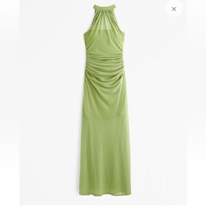 Abercrombie & Fitch Green Halter Dress
